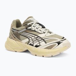 Buty PUMA X Pleasures Velophasis Overdyed. Brązowe buty sportowe lifestyle Puma, bez wzorów, sportowe, bez zapięcia. Za 349.99 zł.