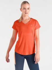 Dare 2b Koszulka sportowa "Vigilant" w kolorze pomarańczowym rozmiar: 40. Pomarańczowe t-shirty sportowe Dare 2b, bez wzorów, z materiału, bez ramiączek, outdoorowe. Za 57.33 zł.