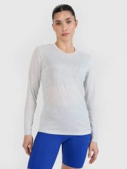 4F Koszulka funkcyjna w kolorze białym rozmiar: M. Białe t-shirty sportowe 4f, m, bez wzorów, z materiału, bez ramiączek, na fitness i siłownię. Za 70.24 zł.