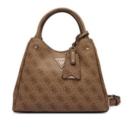 Torebka Guess. Brązowe torebki klasyczne Guess, z aplikacjami, bez dodatków. Za 699.99 zł.