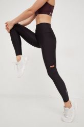 P.E Nation legginsy treningowe Dynamic damskie kolor czarny gładkie. Czarne legginsy P.E Nation, bez wzorów, z dzianiny. W wyprzedaży za 335.99 zł.