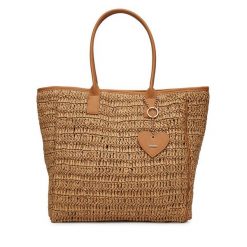 Torebka DeeZee. Brązowe shopper bag DeeZee, bez wzorów, bez dodatków. Za 149.99 zł.