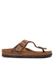 Birkenstock Japonki Gizeh Bs 0943813 Brązowy. Brązowe japonki Birkenstock, bez wzorów, z nubiku. Za 399.00 zł.