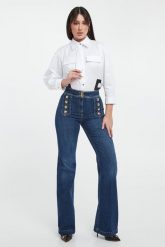 Jeansy damskie palazzo ELISABETTA FRANCHI. Jeansy Elisabetta Franchi, bez wzorów, z jeansu. Za 1,999.00 zł.