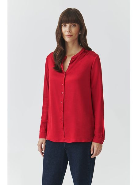 TATUUM Bluzka "Stendi" w kolorze czerwonym rozmiar: 42. Czerwone bluzki Tatuum, bez wzorów, z wiskozy, bez kołnierzyka, bez ramiączek. Za 167.45 zł.