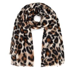 Szal Jenny Fairy. Brązowe szaliki i kominy Jenny Fairy, bez wzorów. Za 59.99 zł.