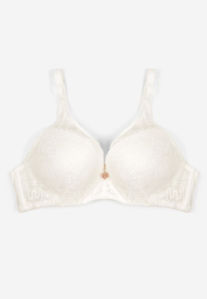 Jasnobeżowy Biustonosz Full Cup Zdobiony Koronką Raviera. Brązowe biustonosze Renee, z aplikacjami, z koronki. Za 29.99 zł.