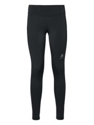Odlo Legginsy "Essential Warm" w kolorze czarnym do biegania rozmiar: XS. Czarne legginsy ODLO, bez wzorów, z materiału, sportowe. Za 100.52 zł.