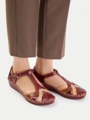 Pikolinos Półbuty P. Vallarta 655-0732C5 Bordowy. Czerwone półbuty wsuwane Pikolinos, bez wzorów, bez obcasa, na płaskiej podeszwie. Za 559.99 zł.