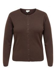 ONLY Carmakoma Kardigan w kolorze brązowym rozmiar: L-50/52. Brązowe swetry Only Carmakoma, l, bez wzorów, bez ramiączek. Za 119.95 zł.