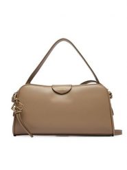 Calvin Klein Torebka Emblem Trio Top Handle Camera Ba LV04F3370G Beżowy. Brązowe torebki klasyczne Calvin Klein, bez wzorów, ze skóry, bez dodatków. Za 489.99 zł.