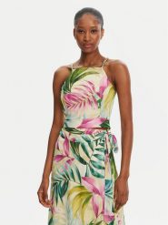 Guess Top W5GH74WH9Z2 Kolorowy Slim Fit. Topy Guess, xs, z aplikacjami, z wiskozy, bez kołnierzyka, bez ramiączek. Za 259.99 zł.