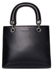 Puccini Torebka w kolorze czarnym - 24 x 22 x 7 cm rozmiar: onesize. Czarne torebki klasyczne Puccini, bez wzorów, z materiału, przez ramię, bez dodatków. Za 153.34 zł.