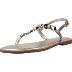 Sandały CARMELA 163293C Złoty. Żółte sandały Carmela, bez wzorów, ze skóry, sportowe, bez obcasa, bez zapięcia. Za 208.99 zł.