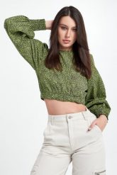 Bluzka damska cropped GESTUZ. Bluzki Gestuz, bez wzorów, bez kołnierzyka, bez ramiączek. W wyprzedaży za 280.37 zł.