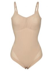 Calvin Klein Underwear Kombinezon modelujący LV00QF8295 Beżowy. Brązowe bielizna modelująca Calvin Klein Underwear, bez wzorów, z syntetyku. Za 219.99 zł.
