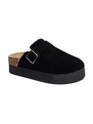 Sixth Sens Klapki w kolorze czarnym rozmiar: 40. Czarne klapki Sixth Sens, bez wzorów, z otwartym noskiem, bez obcasa, bez zapięcia. Za 91.34 zł.