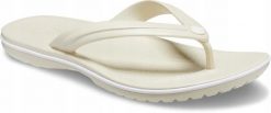 Japonki Dla Dorosłych Crocs Crocband Flip. Białe japonki Crocs, bez wzorów, z materiału. Za 169.99 zł.