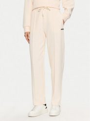 Guess Spodnie materiałowe V5RB01 KCLD1 Écru Regular Fit. Spodnie materiałowe Guess, z aplikacjami, z bawełny. Za 229.99 zł.