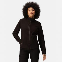 Polar roboczy damski Honestly Made Full Zip. Czarne bluzy z polaru Regatta, bez wzorów, z polaru, trekkingowe. Za 279.99 zł.