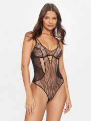 Chantelle Body Ester Manas C019T9 Czarny. Czarne body i gorsety Chantelle, bez wzorów, z syntetyku, bez ramiączek. Za 479.99 zł.