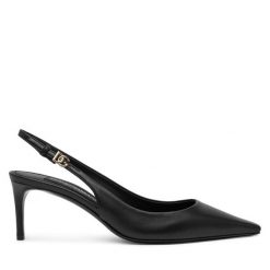 Czółenka Dolce&Gabbana. Czarne czółenka Dolce&Gabbana, bez wzorów, bez obcasa, bez zapięcia. Za 2,999.00 zł.