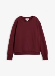 Bluza oversize z miękkiej mieszanki bawełny. Czerwone bluzy bonprix, bez wzorów, z bawełny, bez ramiączek, bez kaptura. Za 109.99 zł.