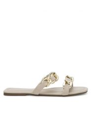 MEXX Klapki WYL021123-01 Beżowy. Brązowe klapki Mexx, bez wzorów, z syntetyku, bez obcasa, bez zapięcia. Za 99.99 zł.
