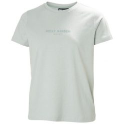 Koszulka damska Helly Hansen Core 2.0. Zielone t-shirty sportowe Helly Hansen, bez wzorów, z bawełny, bez ramiączek. Za 172.50 zł.
