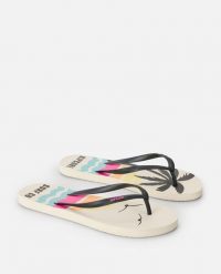 Japonki damskie Rip Curl Mixed Bloom Open Toe. Białe japonki Rip Curl, bez wzorów. Za 94.99 zł.
