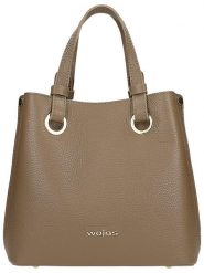 Wojas Skórzana torebka w kolorze jasnobrązowym - 25 x 23 x 12 cm rozmiar: onesize. Brązowe torebki klasyczne Wojas, bez wzorów, z materiału, przez ramię, bez dodatków. Za 401.59 zł.