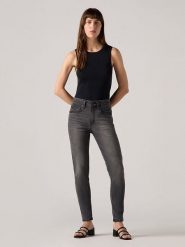 Levi's Dżinsy "721" - Skinny fit - w kolorze antracytowym rozmiar: W30/L32. Czarne jeansy Levi's, l, z aplikacjami, klasyczne, z podwyższonym stanem. Za 244.22 zł.