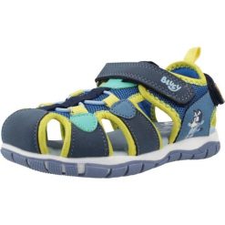 Sandały GARVALIN 262858G Niebieski. Niebieskie sandały GARVALIN, bez wzorów, z syntetyku, sportowe, bez obcasa, bez zapięcia. Za 167.99 zł.