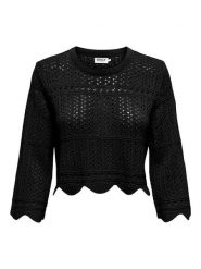 ONLY Sweter w kolorze czarnym rozmiar: S. Czarne swetry ONLY, s, bez wzorów, bez ramiączek. Za 57.06 zł.