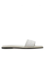 Calvin Klein Klapki Flat Slide He HW0HW01989 Biały. Białe klapki Calvin Klein, bez wzorów, z materiału, bez obcasa, bez zapięcia. Za 469.99 zł.