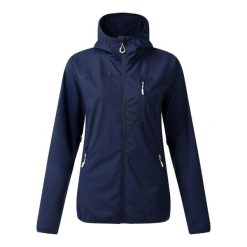 Damska Kurtka Soft Shell Lexan III. Niebieskie kurtki Dare 2b, s, bez wzorów, z materiału, z kapturem. Za 378.99 zł.