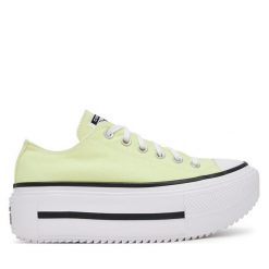 Trampki Converse. Żółte trampki Converse, bez wzorów, retro, bez zapięcia. Za 419.99 zł.