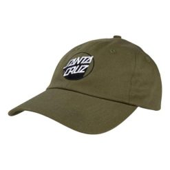 Czapka turystyczna dla dorosłych Santa Cruz Delta Dot Cap. Zielone czapki z daszkiem Santa Cruz, na lato, bez wzorów, z bawełny, klasyczne. Za 97.00 zł.