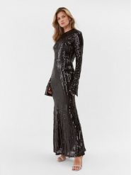 ROTATE Sukienka wieczorowa Sequin 111349100 Czarny Slim Fit. Czarne sukienki ROTATE, bez wzorów, z syntetyku, wizytowe, bez kołnierzyka, bez ramiączek. Za 1,139.00 zł.