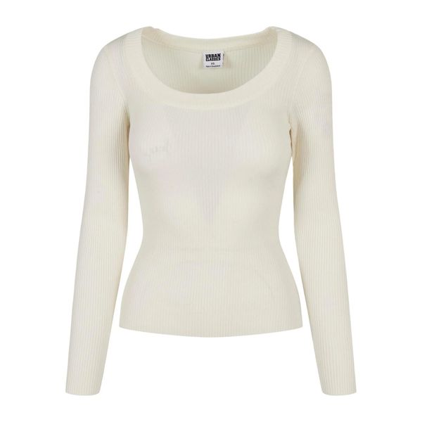 Damski Sweter Z Długim Rękawem Z Szerokim Dekoltem. Brązowe swetry Urban Classics, s, bez wzorów, bez ramiączek. Za 120.99 zł.