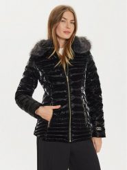 Marciano Guess Kurtka puchowa 4BGL01 7176A Czarny Regular Fit. Czarne kurtki Marciano Guess, z aplikacjami, z puchu, bez kaptura. Za 579.99 zł.
