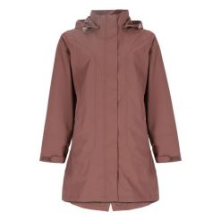 Parka dla kobiet Pro-X Elements Clarissa. Czerwone płaszcze PRO-X ELEMENTS, m, bez wzorów, z materiału, z kapturem. Za 551.50 zł.