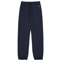 Spodnie damskie Champion Drawstring. Niebieskie spodnie dresowe Champion, bez wzorów, z dresówki. Za 149.00 zł.