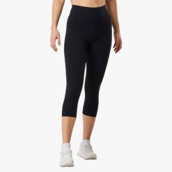 Legginsy treningowe damskie Swedemount Move 3/4 Tights szybkoschnące. Czarne legginsy sportowe SWEDEMOUNT, bez wzorów, z tkaniny, do biegania. Za 152.99 zł.
