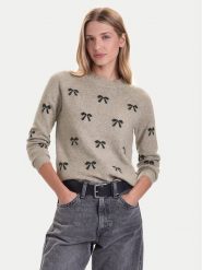 Vero Moda Sweter Doffy 10330790 Beżowy Regular Fit. Brązowe swetry Vero Moda, s, bez wzorów, z syntetyku, bez ramiączek. Za 139.99 zł.