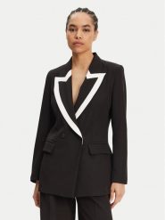 Maryley Marynarka 25EB189/43NB Czarny Regular Fit. Czarne marynarki i żakiety Maryley, s, bez wzorów, z syntetyku, bez ramiączek. Za 389.99 zł.