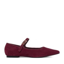 Baleriny MEXX. Czerwone baleriny Mexx, bez wzorów, bez obcasa, bez zapięcia. Za 299.99 zł.
