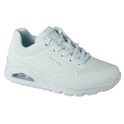 Buty do chodzenia damskie Skechers Uno Frosty Kicks. Zielone buty treningowe Skechers, bez wzorów, z materiału, przed kostkę, bez zapięcia, trekkingowe. Za 279.99 zł.