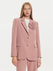 Maryley Marynarka 24IB202/43CA Różowy Regular Fit. Czerwone marynarki i żakiety Maryley, l, bez wzorów, z syntetyku, bez ramiączek. Za 429.99 zł.