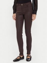 Morgan Jeansy 252-PALAO Brązowy Slim Fit. Brązowe jeansy Morgan, bez wzorów, z bawełny. Za 299.99 zł.